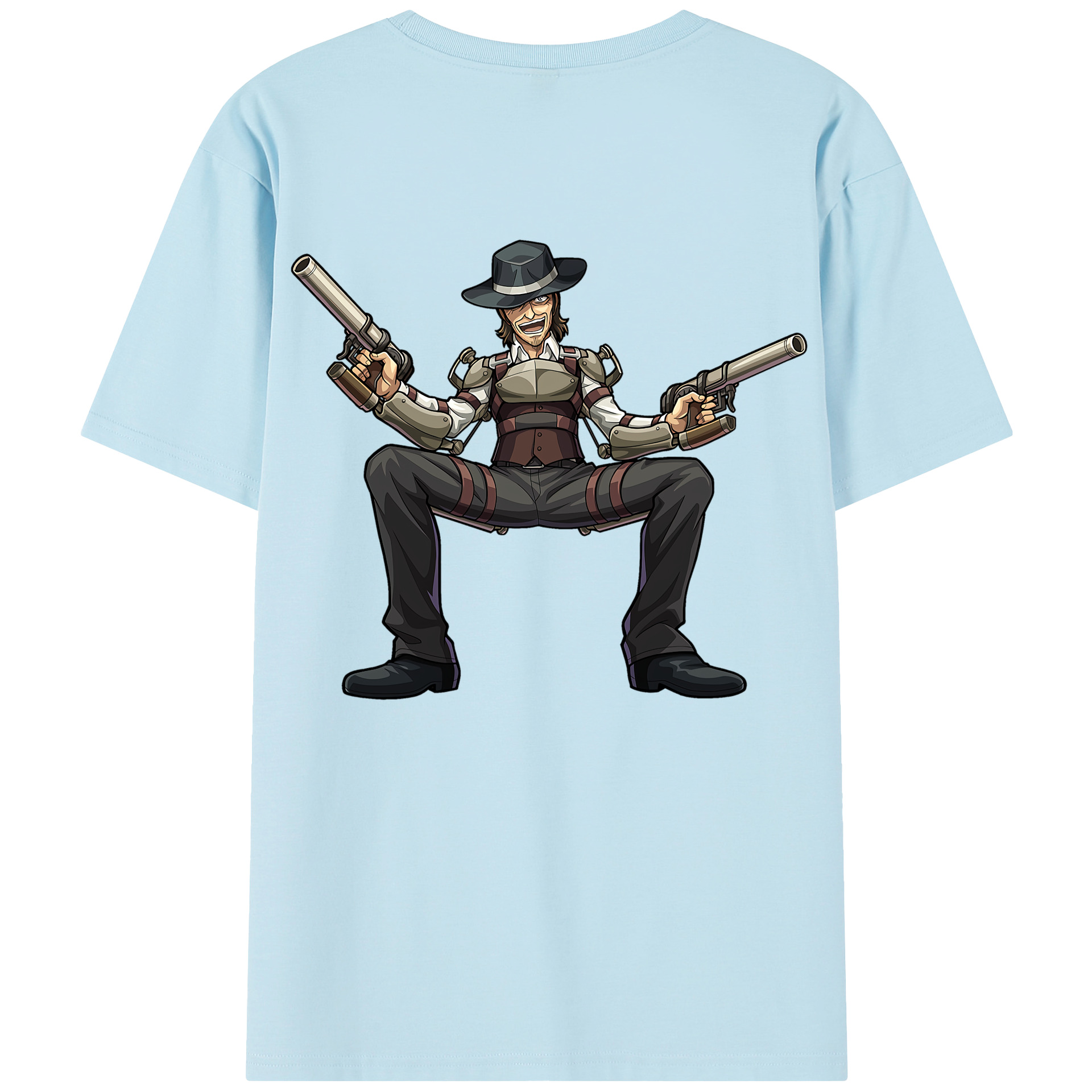 （画像用） 進撃の巨人 ケニー·アッカーマン Attack on Titan Kenny Ackerman 綿100％半袖Tシャツ（背面プリント）